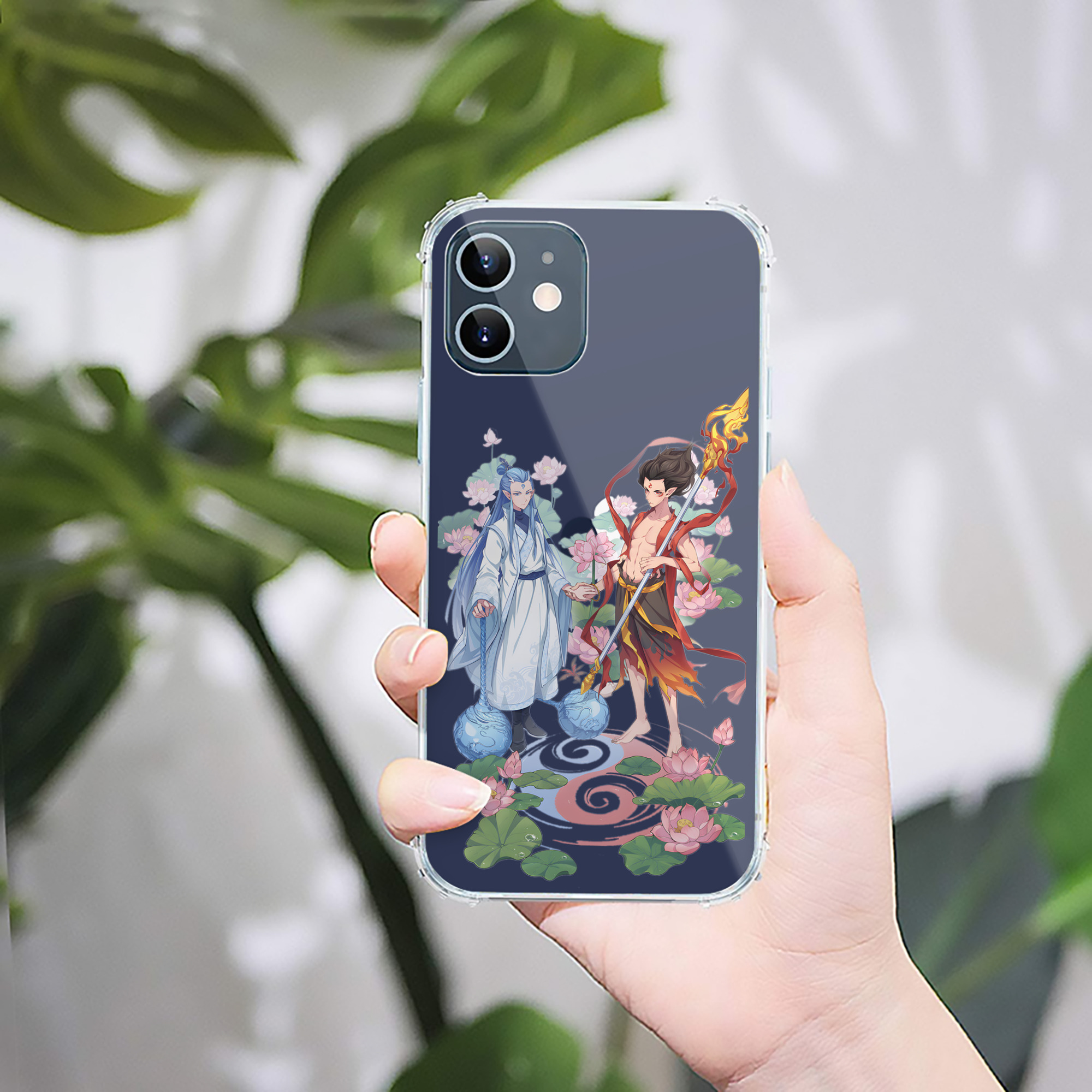 （画像用） Ne Zha 2 ナタ 魔童の大暴れ 【iPhone 12シリーズ対応】透明スマホケース（クリアソフトケース）
